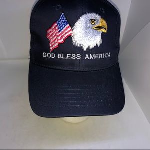 Cobra Caps God Bless America Youth Dark Blue Ball Cap OSFA